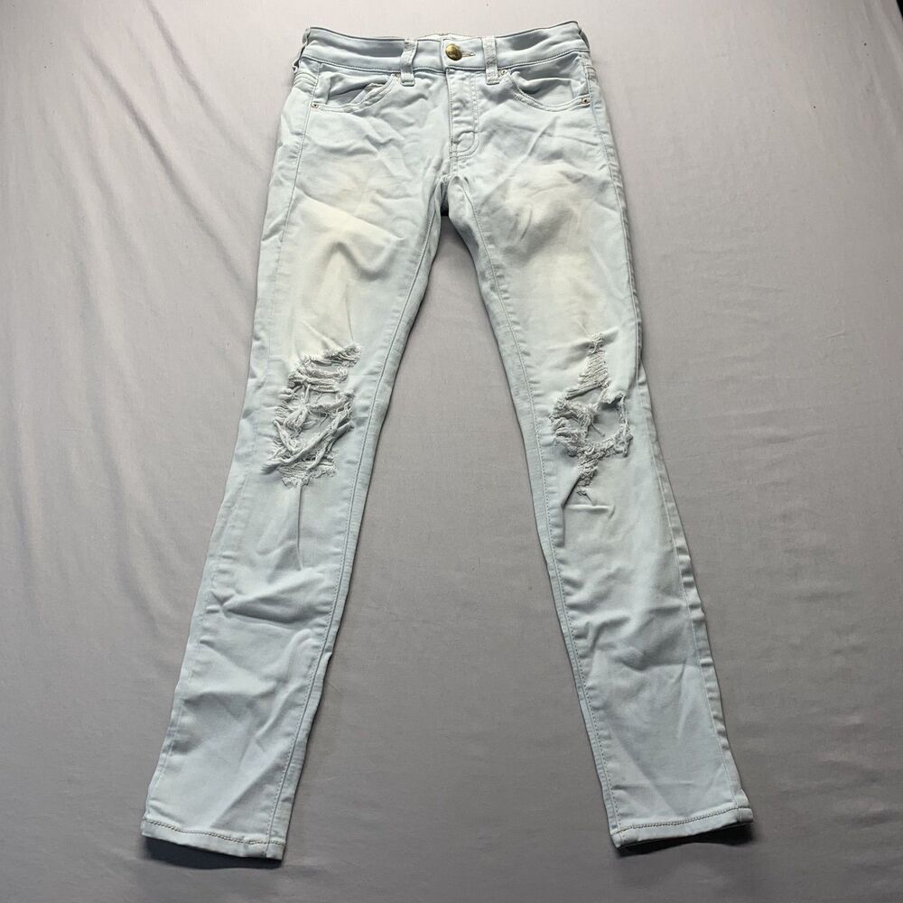 AMERICAN EAGLE Jeans Women’s 2 Regular Blue Jegging Light Wash Stretch Denim